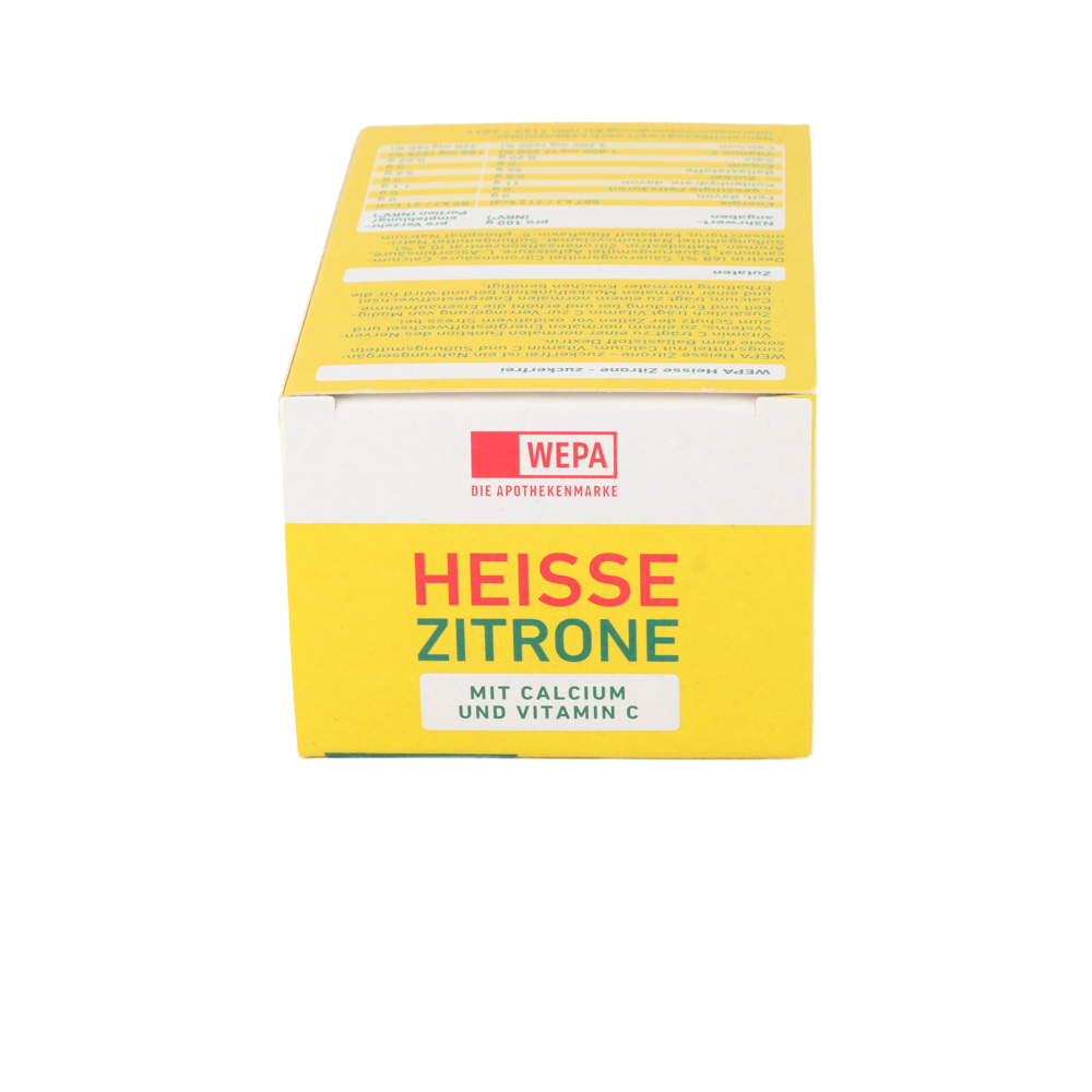 WEPA heiße Zitrone+Vit.C+Calcium zuckerfrei Pulver