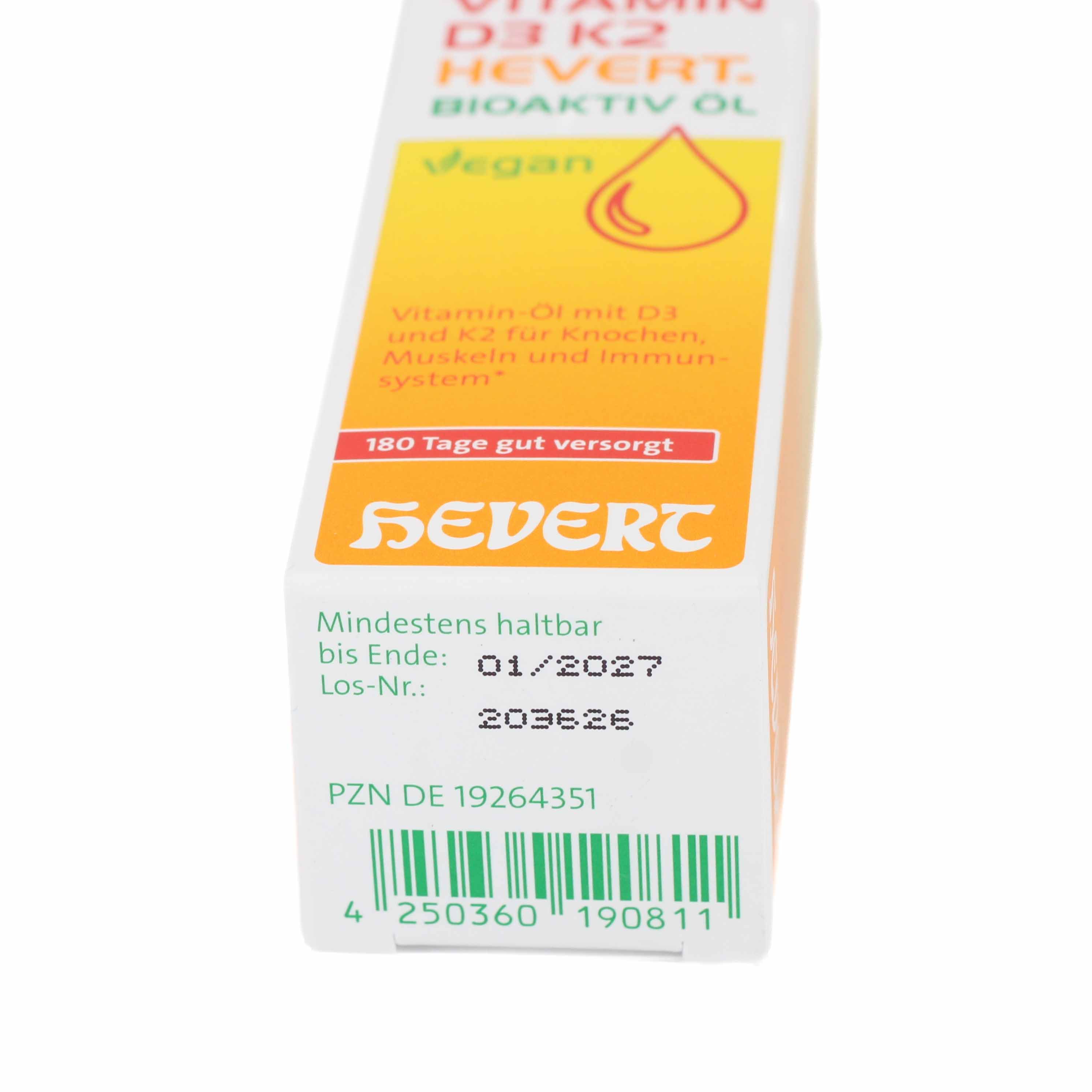 VITAMIN D3 K2 Hevert Bioaktiv Öl