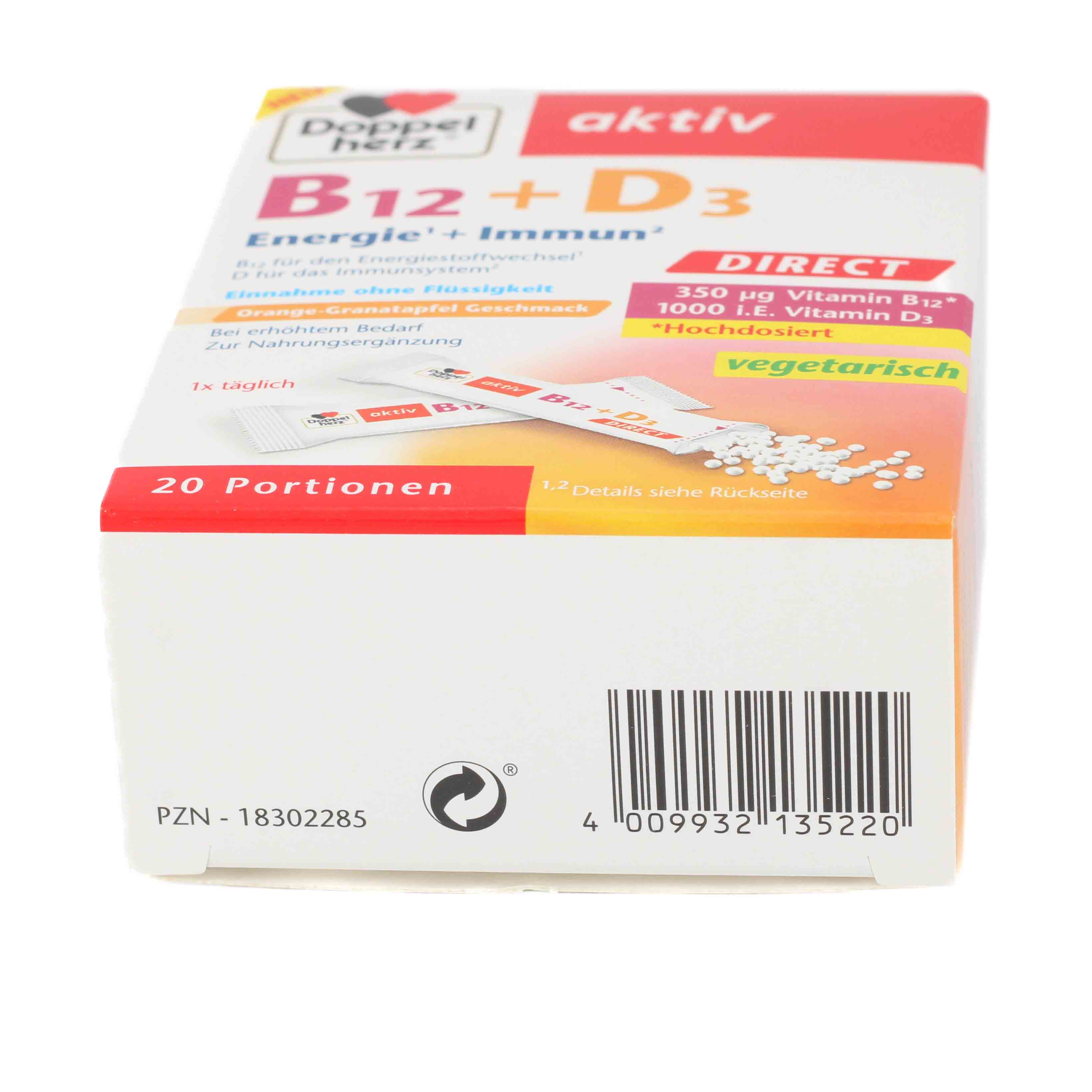 DOPPELHERZ B12+D3 DIRECT Pellets