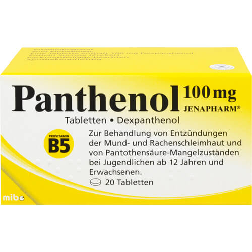 PANTHENOL 100 mg Jenapharm Tabletten