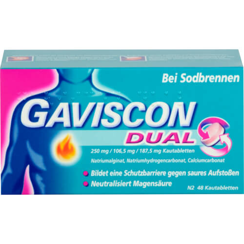GAVISCON Dual 250mg/106,5mg/187,5mg Kautabletten