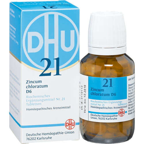 BIOCHEMIE DHU 21 Zincum chloratum D 6 Tabletten