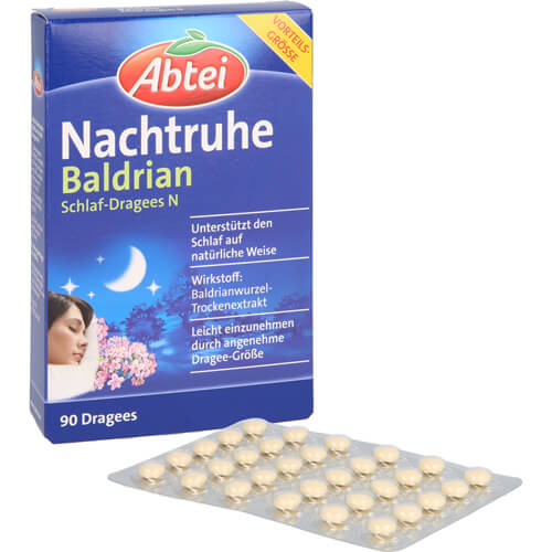 ABTEI Nachtruhe Baldrian Schlaf-Dragees N