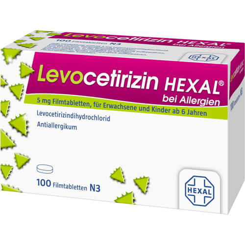 LEVOCETIRIZIN HEXAL bei Allergien 5 mg Filmtabl.