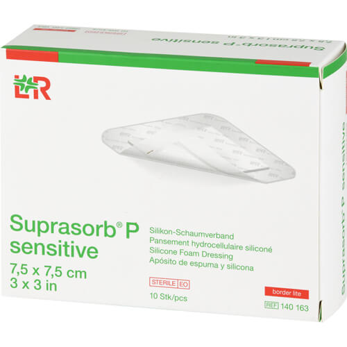 SUPRASORB P sensitive PU-Schaumv.bor.lite 7,5x7,5
