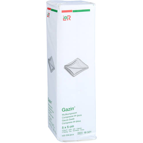 GAZIN Mullkomp.5x5 cm unsteril 12fach Op