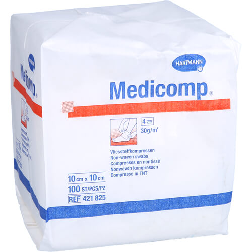 MEDICOMP Vlieskomp.unsteril 10x10 cm 4fach