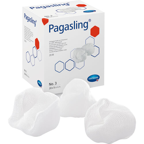 PAGASLING Mulltupfer Gr.3 pflaumengroß steril