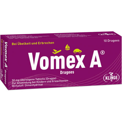 VOMEX A Dragees 50 mg überzogene Tabletten